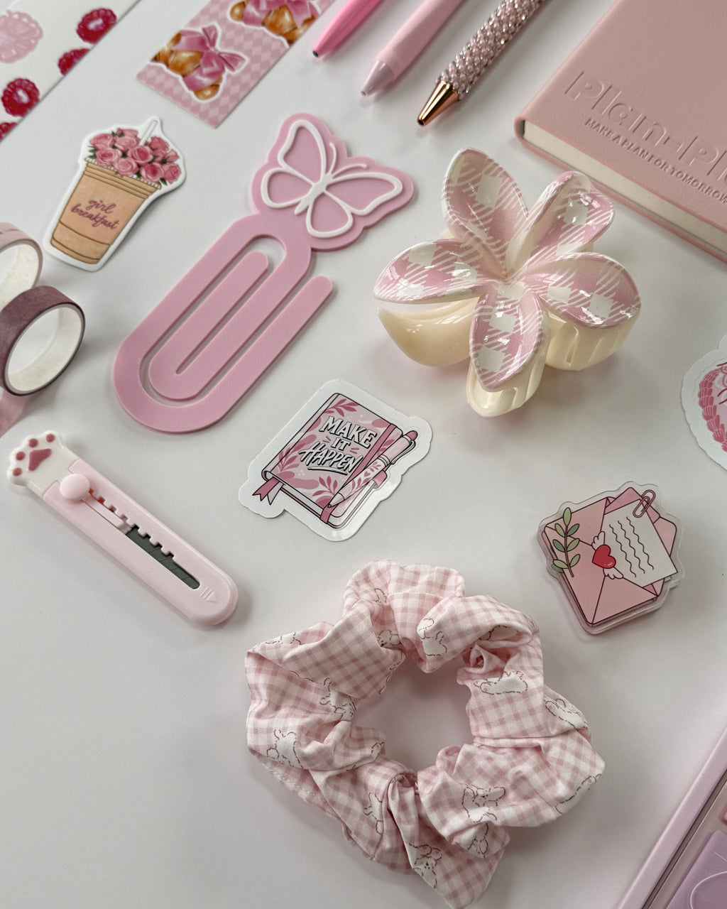 Strawberry Milk Pocket — Curated Stationery & Accessories Gift Set