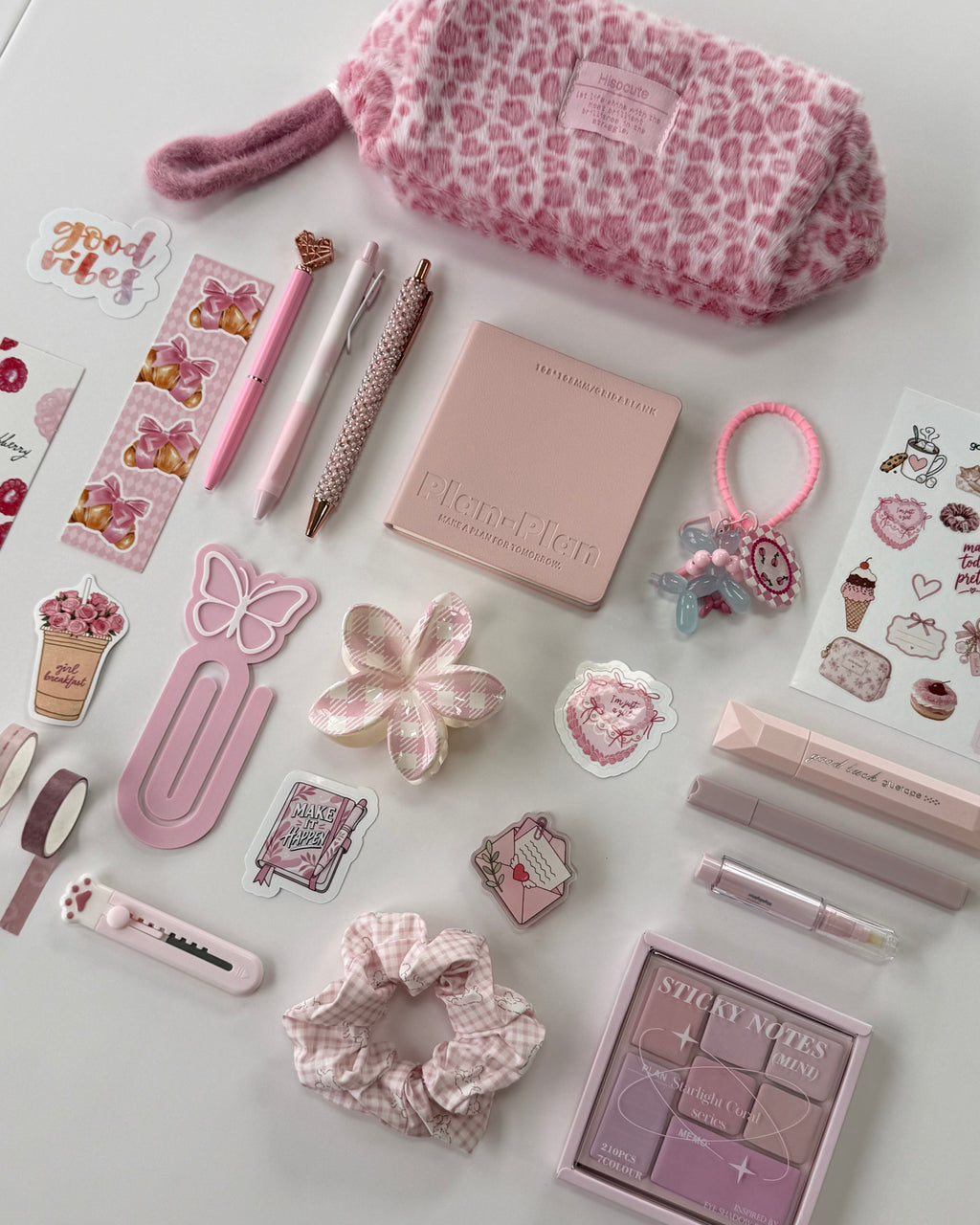 Strawberry Milk Pocket — Curated Stationery & Accessories Gift Set