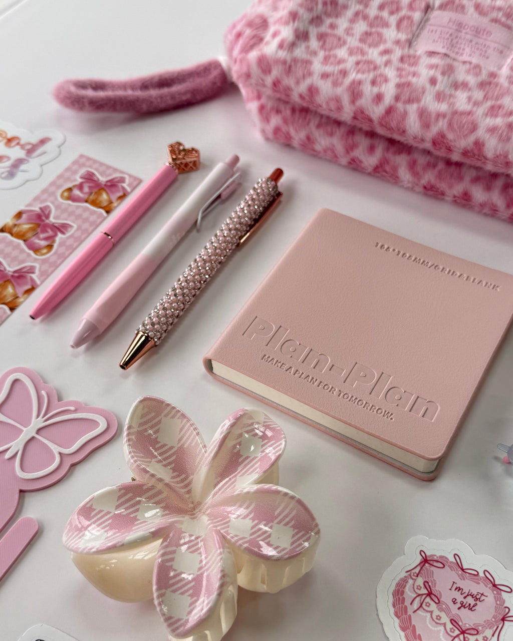 Strawberry Milk Pocket — Curated Stationery & Accessories Gift Set